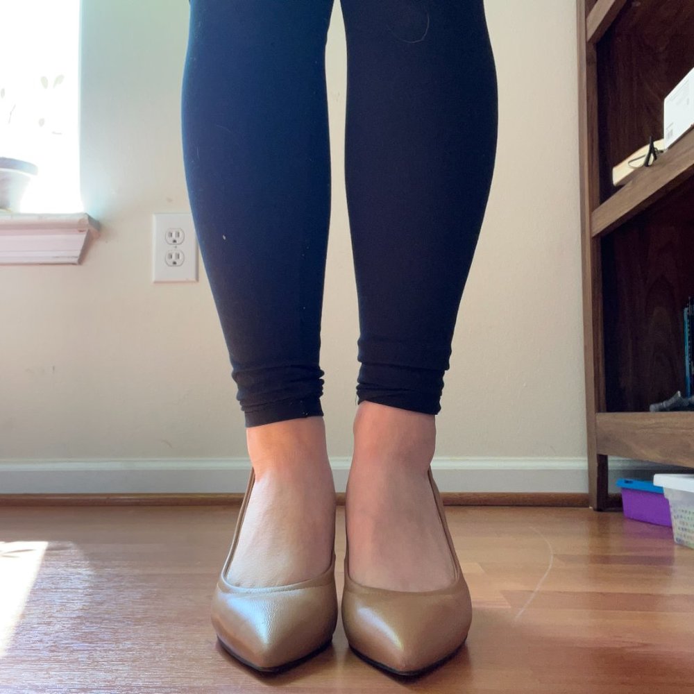 Leather Pointy Heels